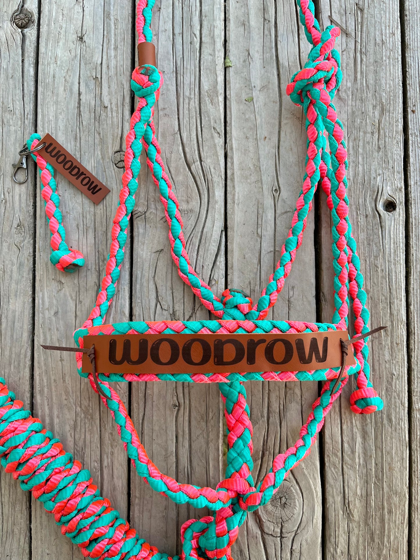 Custom Mule Tape Halter with Matching Keychain | Sizes Mini - Draft