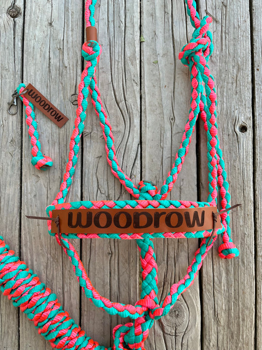 Custom Mule Tape Halter with Matching Keychain | Sizes Mini - Draft