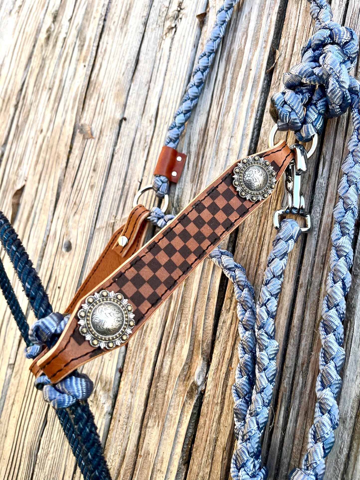 Denim & Checkers Hybrid Halter