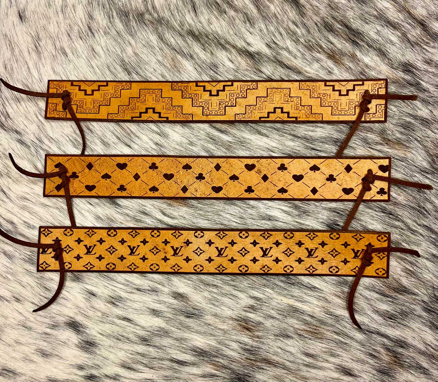 Pre designed Leather Mule Tape Noseband