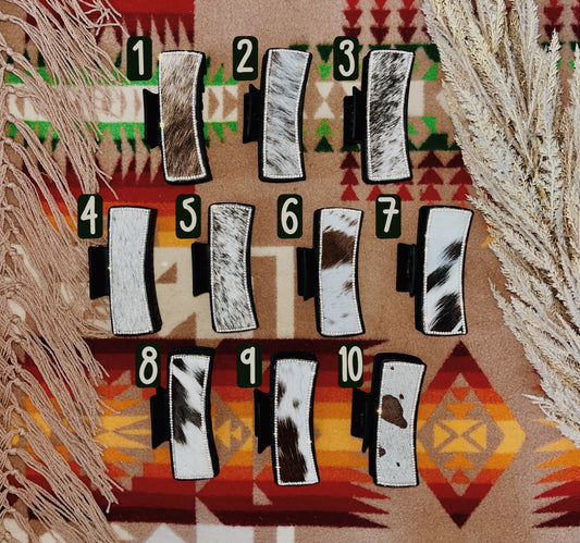 Hair On Cowhide Clips