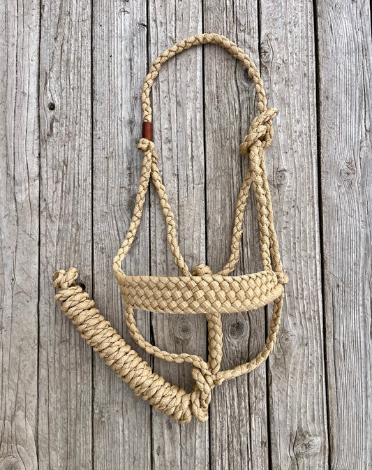 Beige Mule Tape Halter