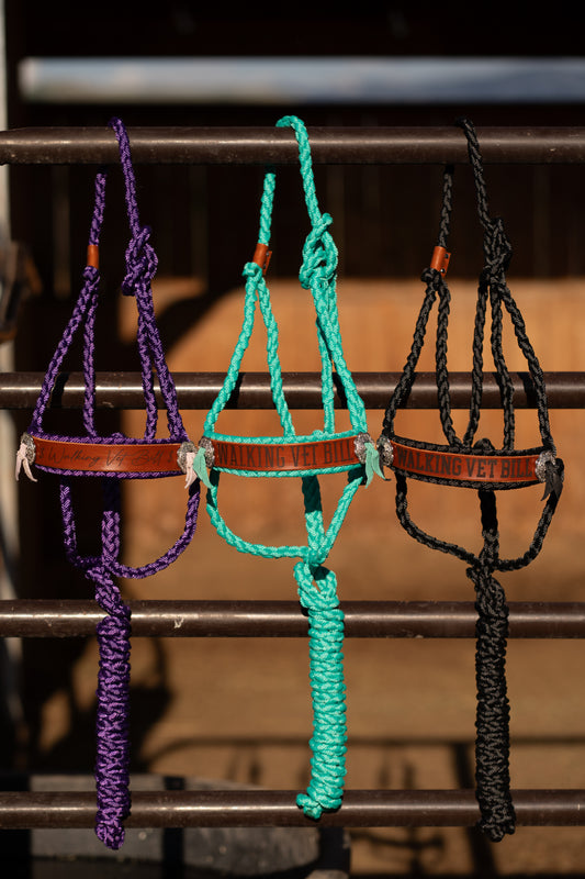 “Walking Vet Bill” Mule Tape Halters