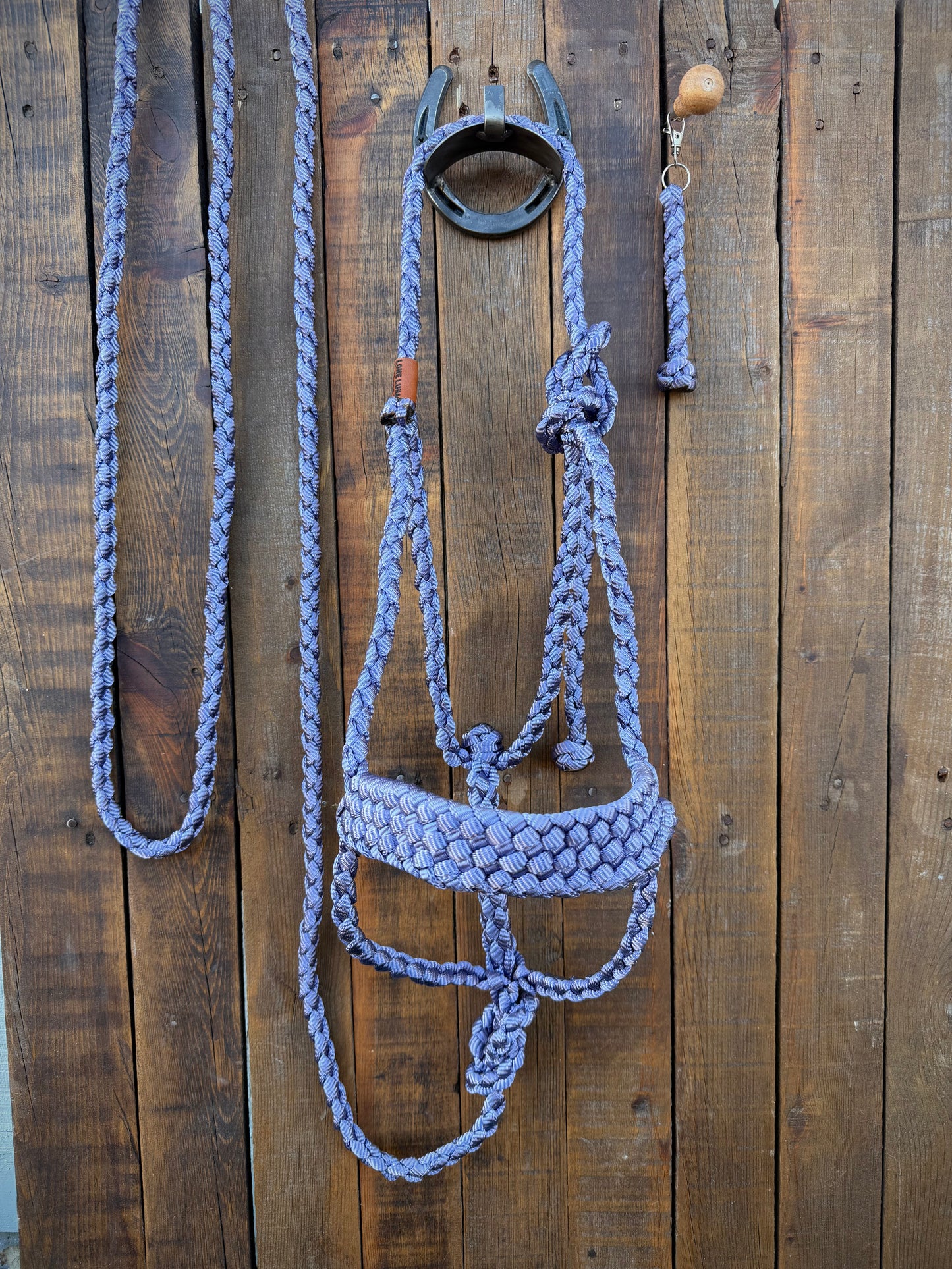 Limited Edition Blueberry Mule Tape Horse Halter