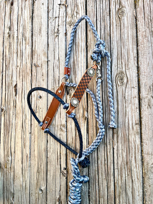 Denim & Checkers Hybrid Halter