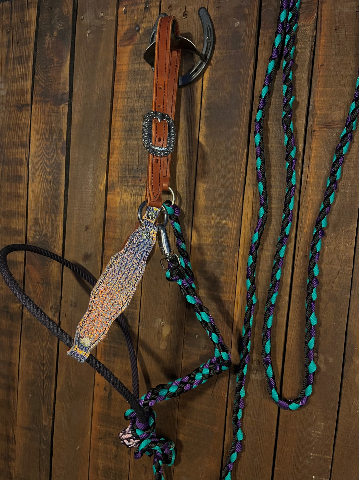 Iridescent Hybrid Horse Halter