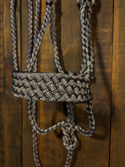 Grey-Mauve Mule Tape Horse Halter