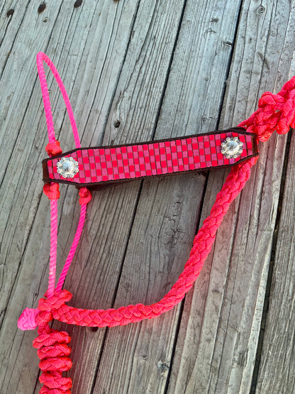 Hybrid Pink Checkered Halter