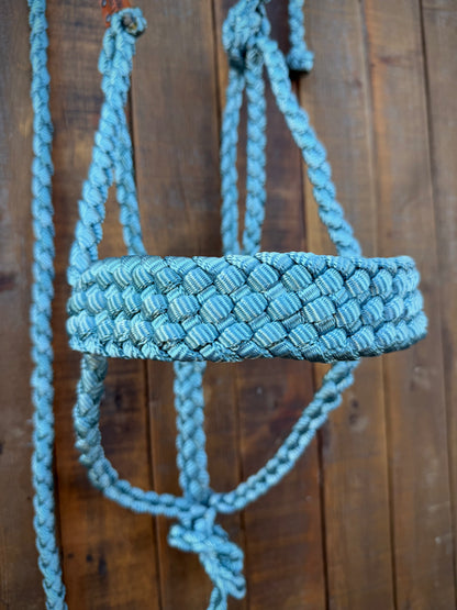 Limited Edition Dusty Blue Mule Tape Horse Halter