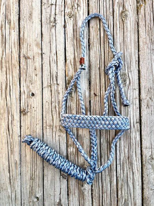 Denim Blue Mule Tape Halter