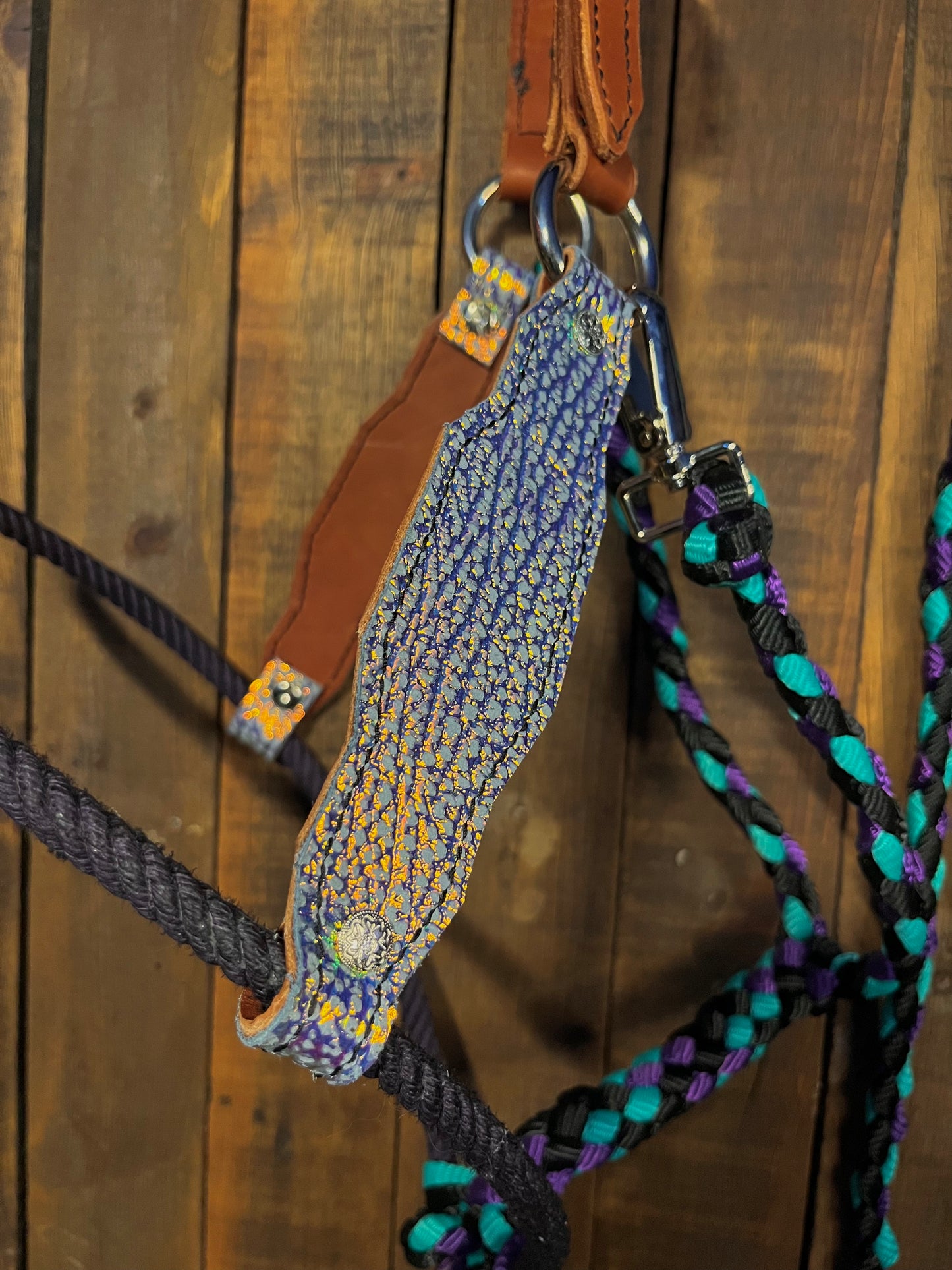 Iridescent Hybrid Horse Halter