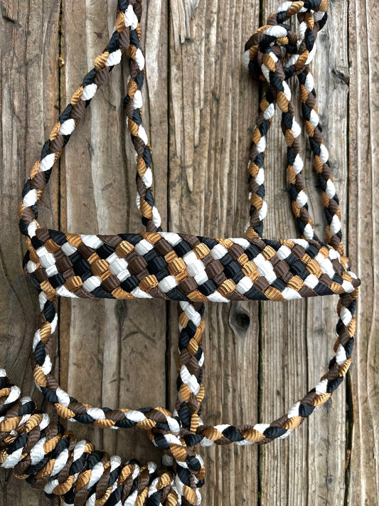 Copper, Brown, Black, & White Horse Mule Tape Halter