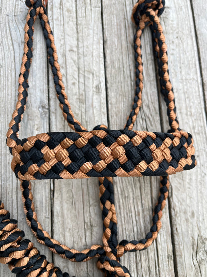 Black and Copper Mule Tape Halter