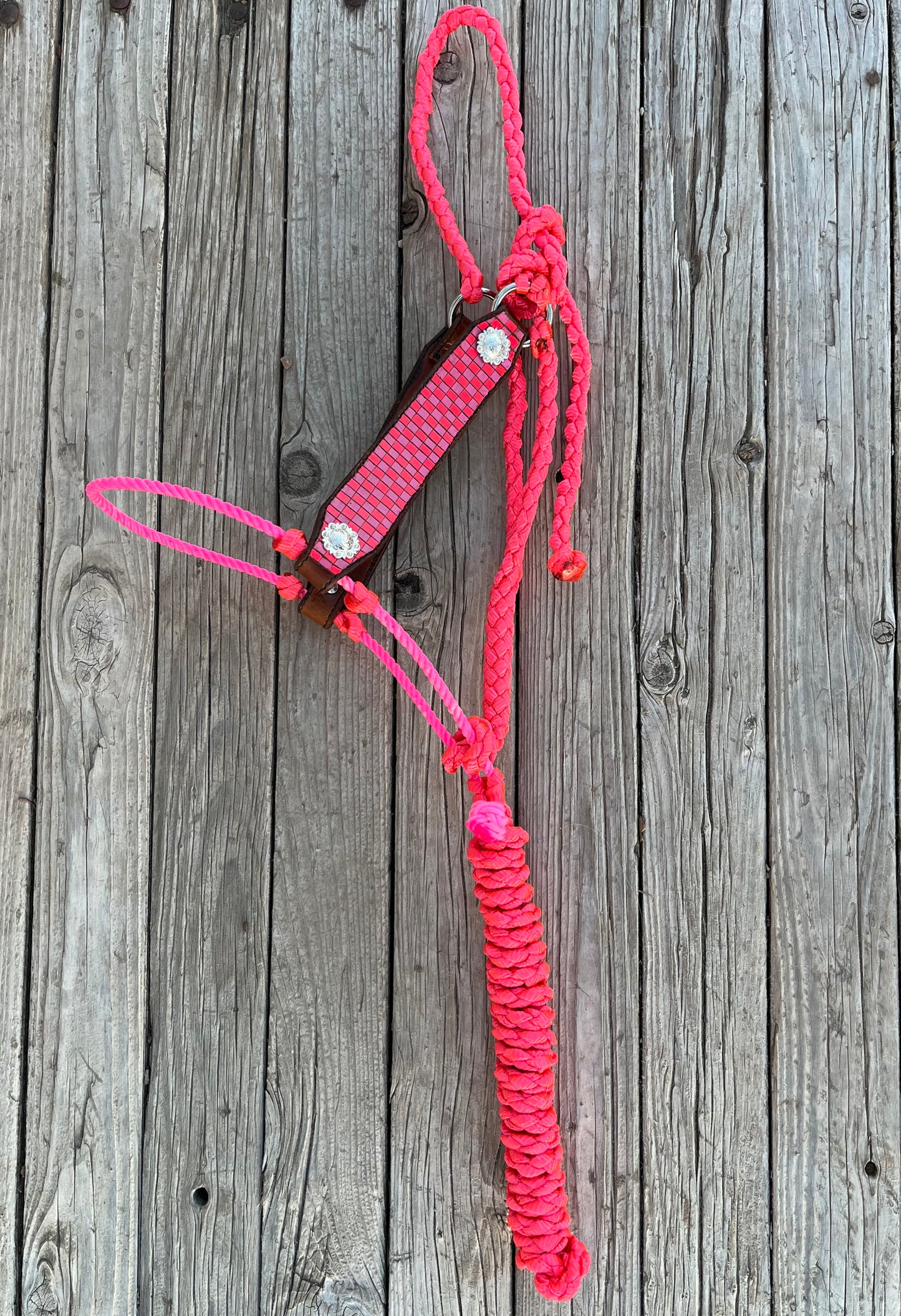Hybrid Pink Checkered Halter