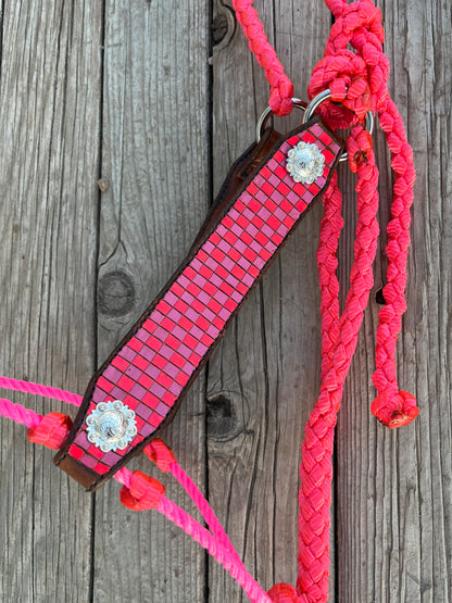 Hybrid Pink Checkered Halter