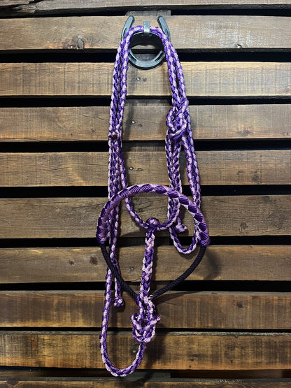 Lavender & Purple Lariat Horse Halter