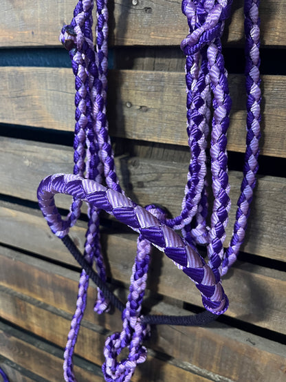 Lavender & Purple Lariat Horse Halter